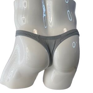 Mens Thong G-String Underwear Gray Medium Stretch Sexy New in packaging
